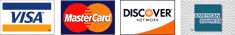 We accept all major credit cards for online purchases