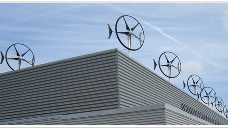 Rooftop wind-turbines - great for when there's no sun. Ever.