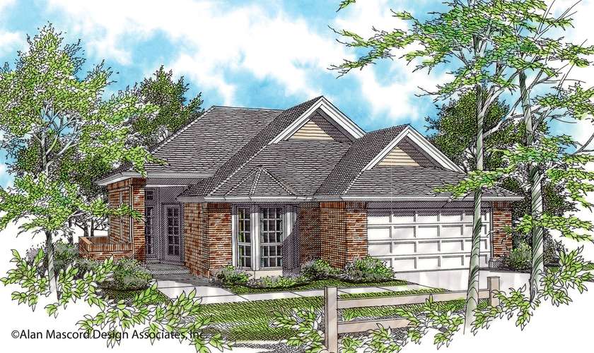 Mascord House Plan 1108A: The Naylor