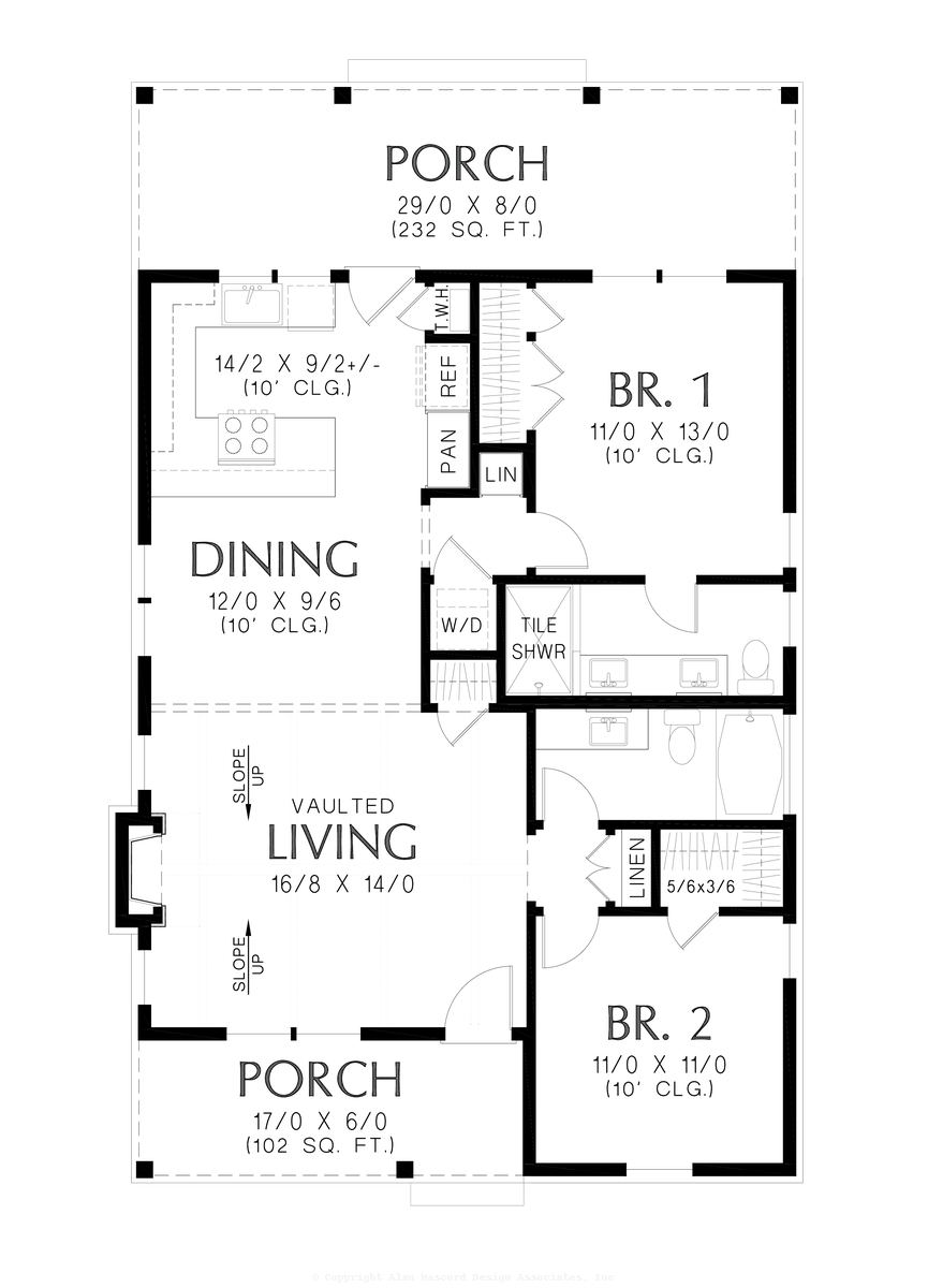 Detail Photo image for Mascord Colfield-Charming small cottage plan for modern living-Detail Photo