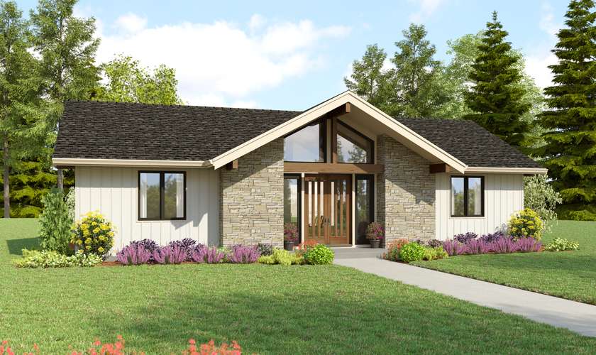 Mascord House Plan 11105: The Willow Sky