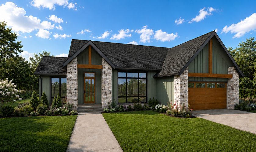 Mascord House Plan 11120: The Juniper Courtyard