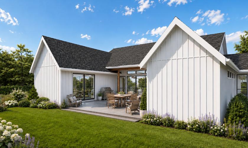 Mascord House Plan 11120: The Juniper Courtyard