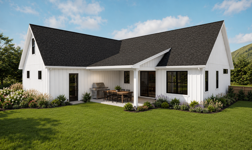 Mascord House Plan 11122: The Willowbrook Farmhouse