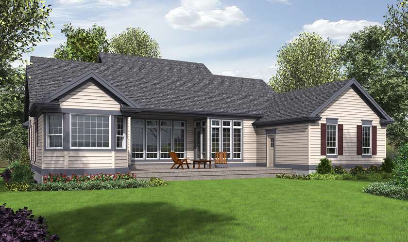 Mascord House Plan 1230: The Renville