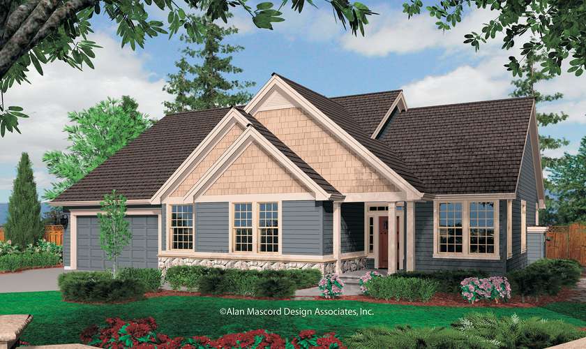 Mascord House Plan B1231F: The Saratoga