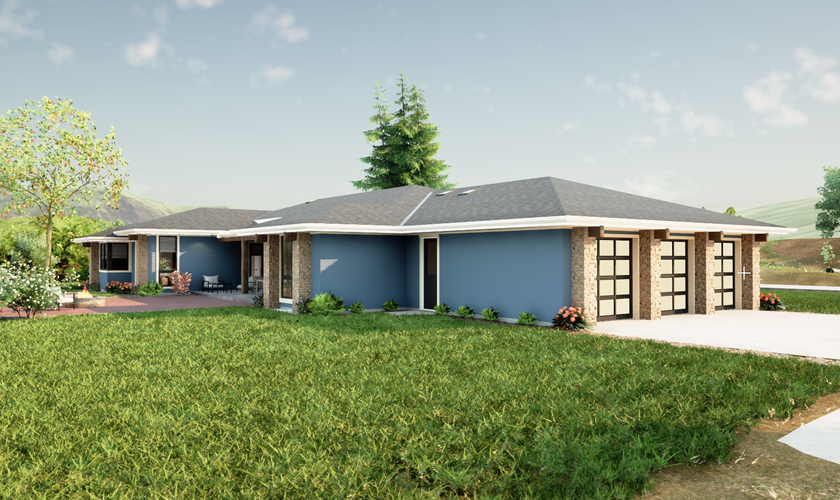 Mascord House Plan 1240D: The Clarksville