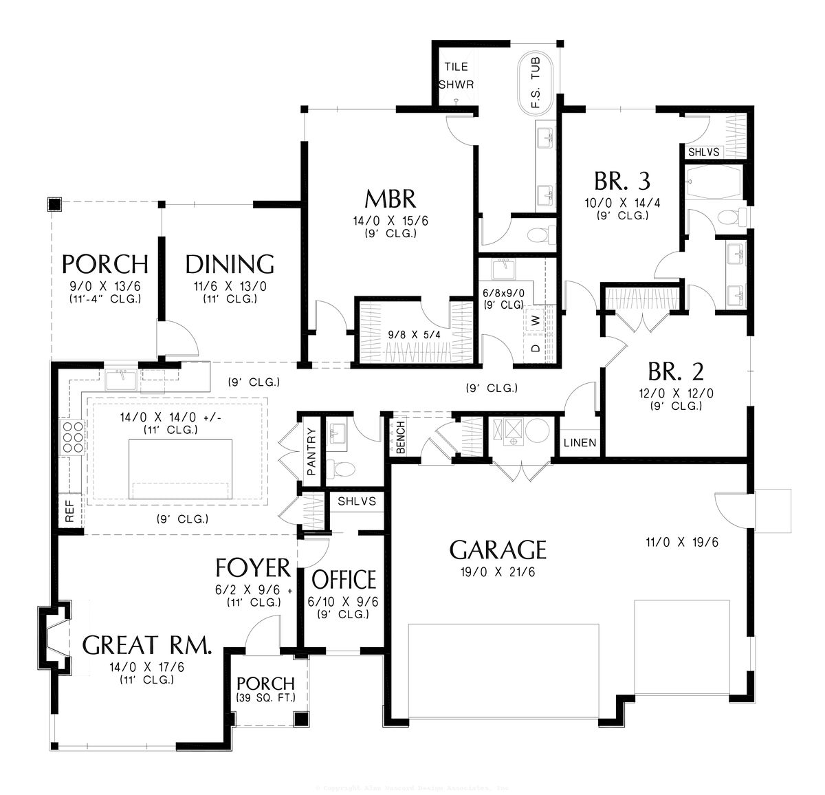 Modern Prairie House Plan 1269A The Kubrick: 2117 Sqft, 3 Beds, 2.1 Baths