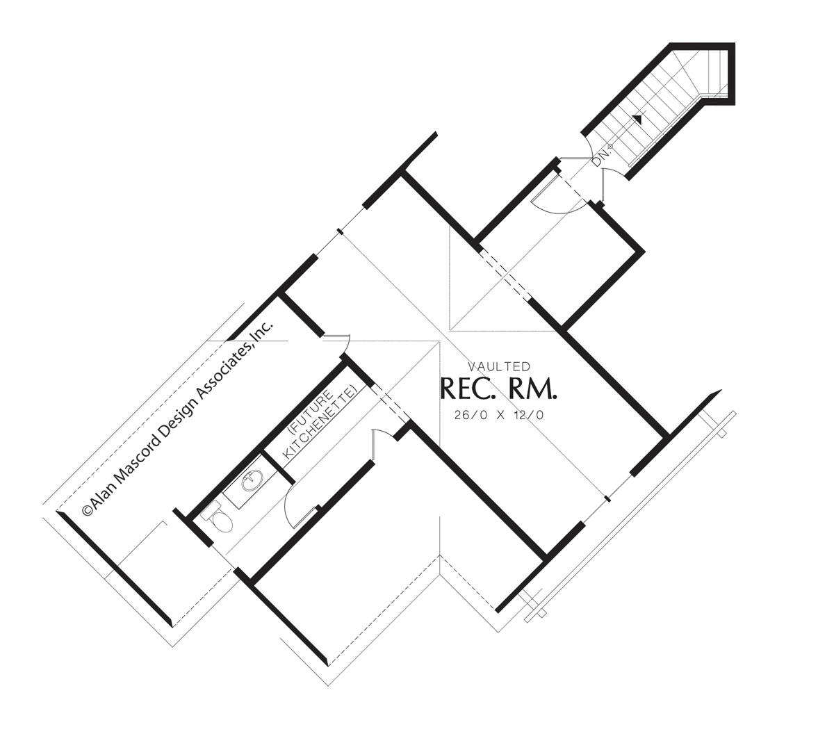 Upper Floor Plan image for Mascord Amberg-The Best of One Story Living-Upper Floor Plan