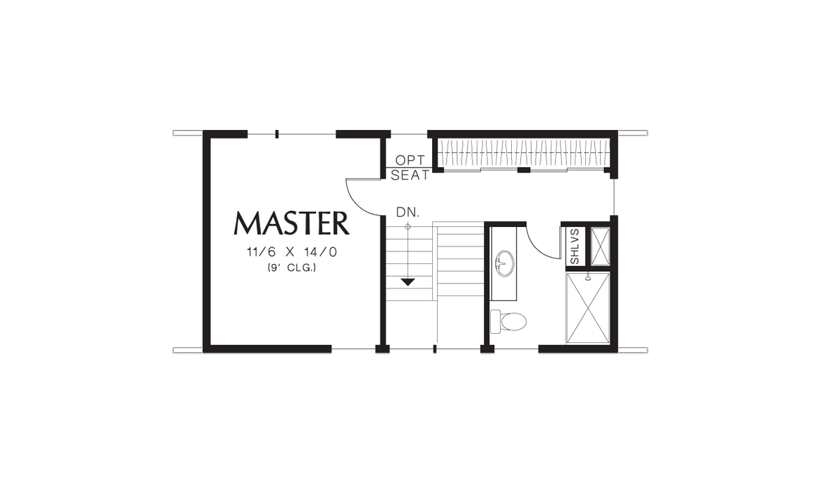 Upper Floor Plan image for Mascord Caldersyke-Live Like Modern Royalty in this Contemporary Home-Upper Floor Plan