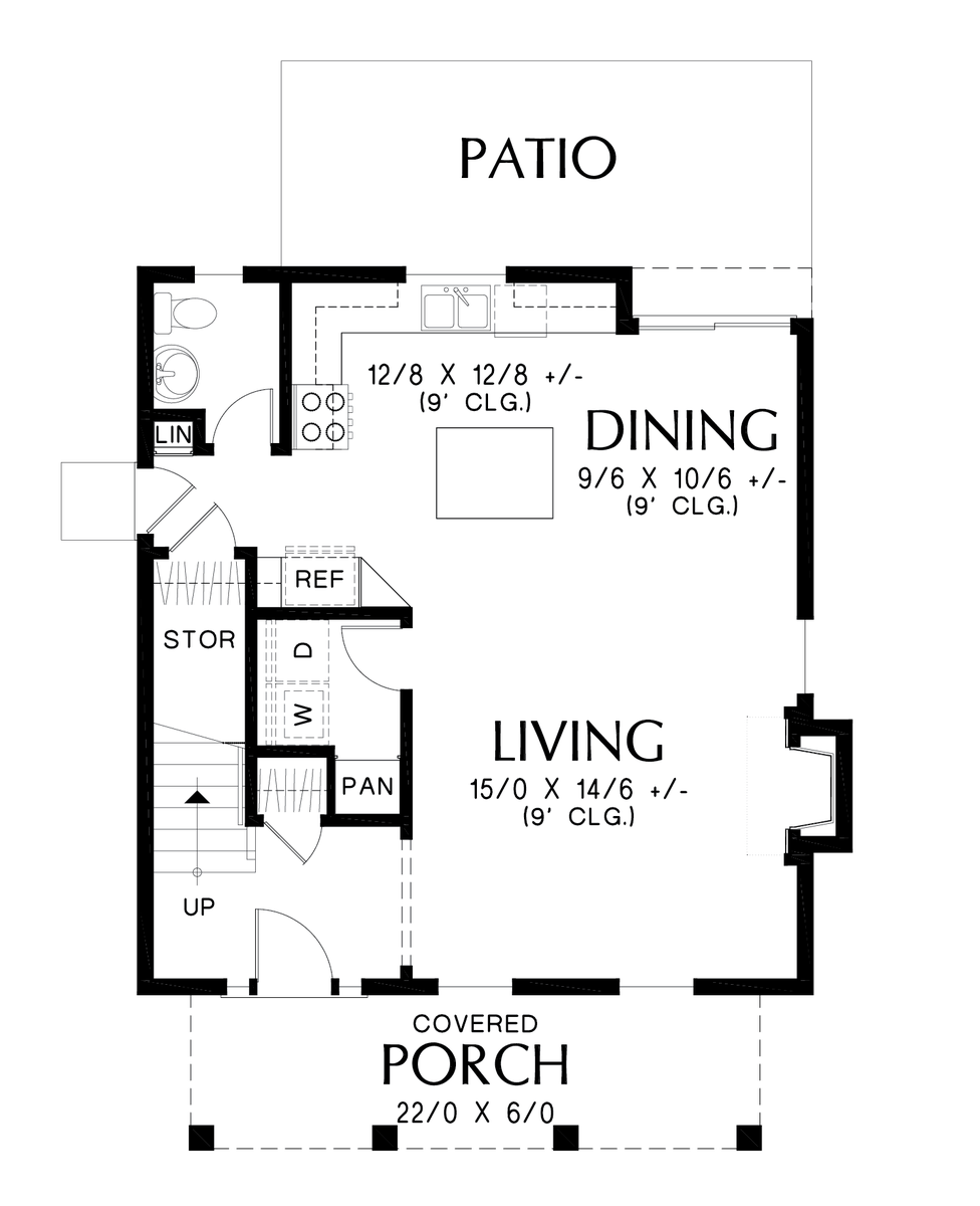 Main Floor Plan image for Mascord Mahoney-Great affordable home with options to upgrade!-Main Floor Plan