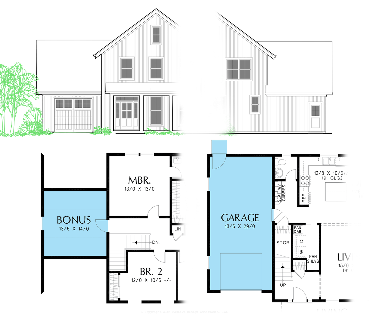 Garage with Bonus Space to Mascord Mill Cottage--Garage with Bonus Space
