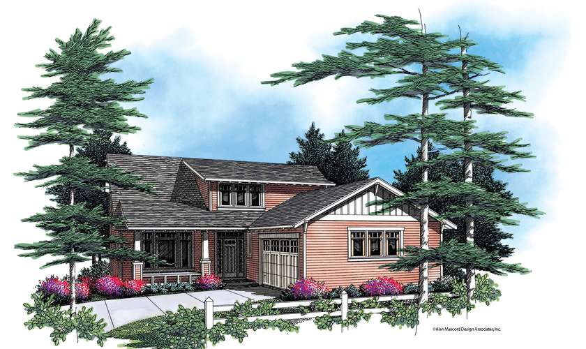 Mascord House Plan B22101A: The Pembrooke