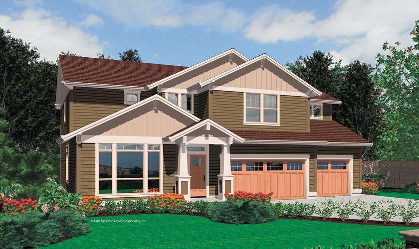 Mascord House Plan 22141: The Bakersfield