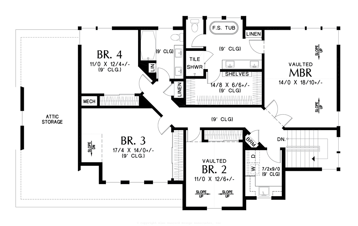 Contemporary House Plan 22151EA The Dunnison: 3027 Sqft, 5 Beds, 3.1 Baths
