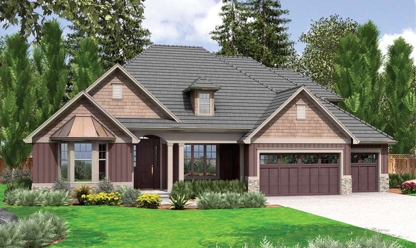 Mascord House Plan B22157A: The Ravenwood