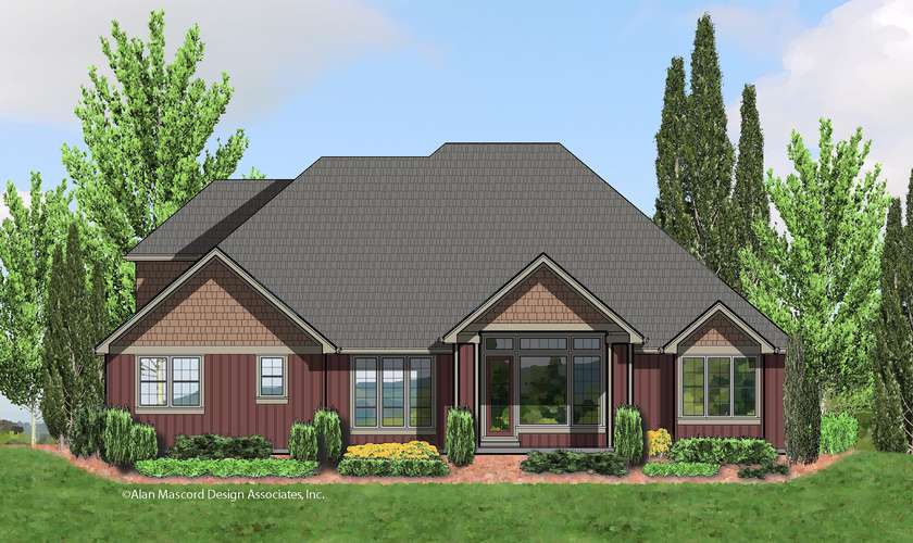 Mascord House Plan 22157A: The Ravenwood