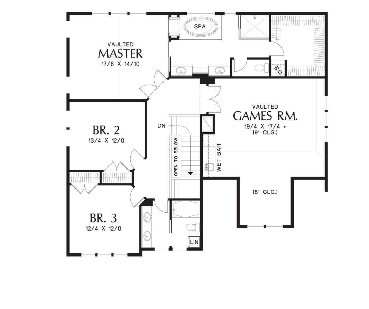 Upper Floor Plan image for Mascord --Upper Floor Plan