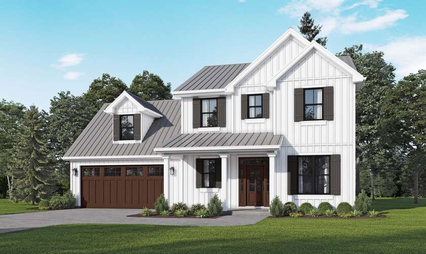 Mascord House Plan 22227A: The Amherst