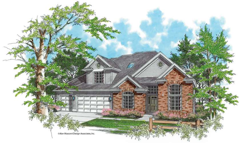 Mascord House Plan B2270: The Evansville