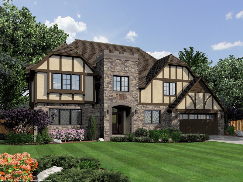 brick tudor house interior