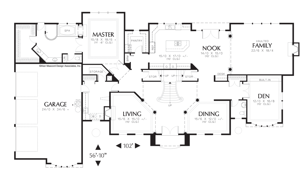 Huxford: Wide Footprint with Side Loading Garage | 4372 Sq Ft