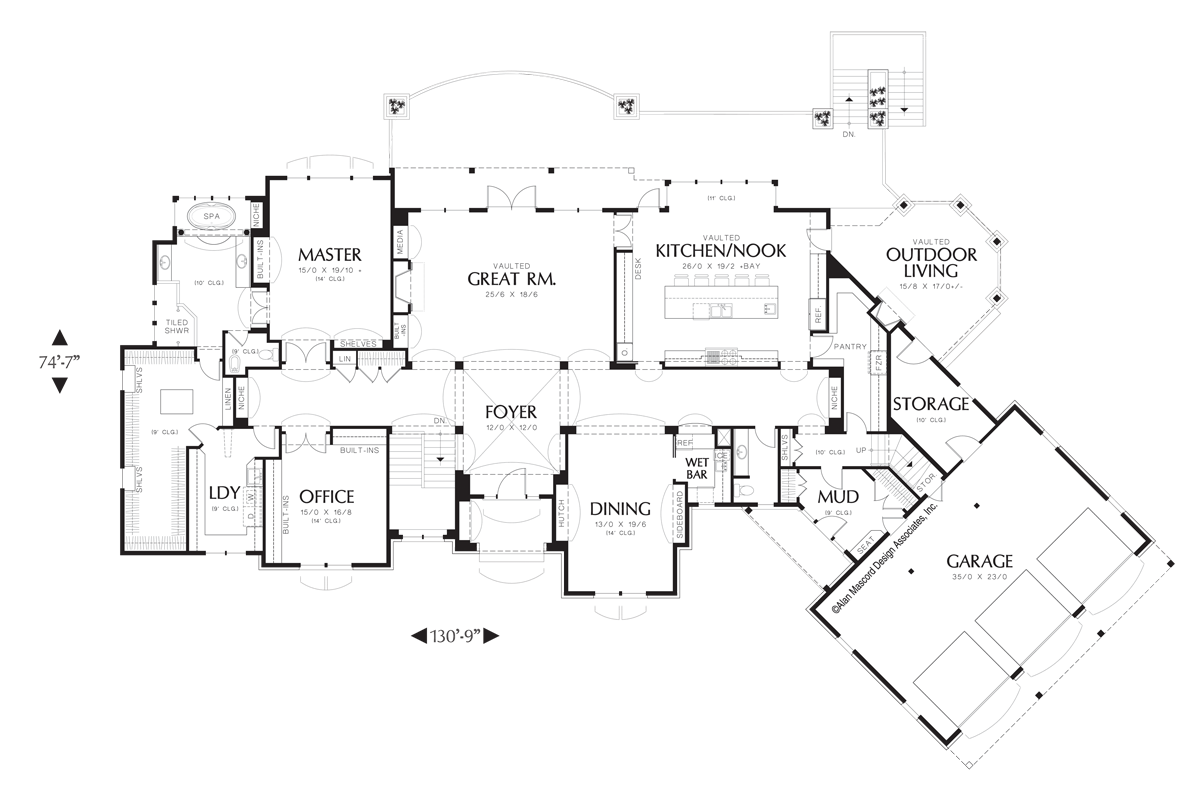 Main Floor Plan image for Mascord Ackland-Almost 9000 Square Feet of Luxury-Main Floor Plan