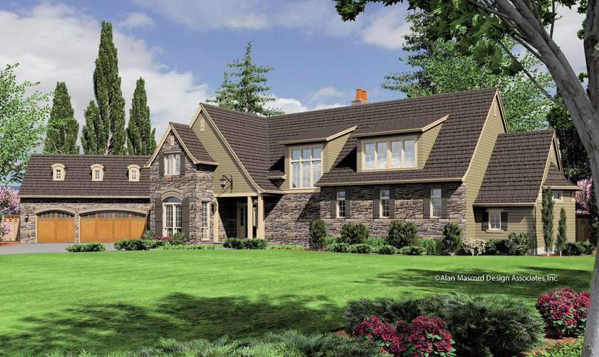 Mascord House Plan 2448: The Glendale