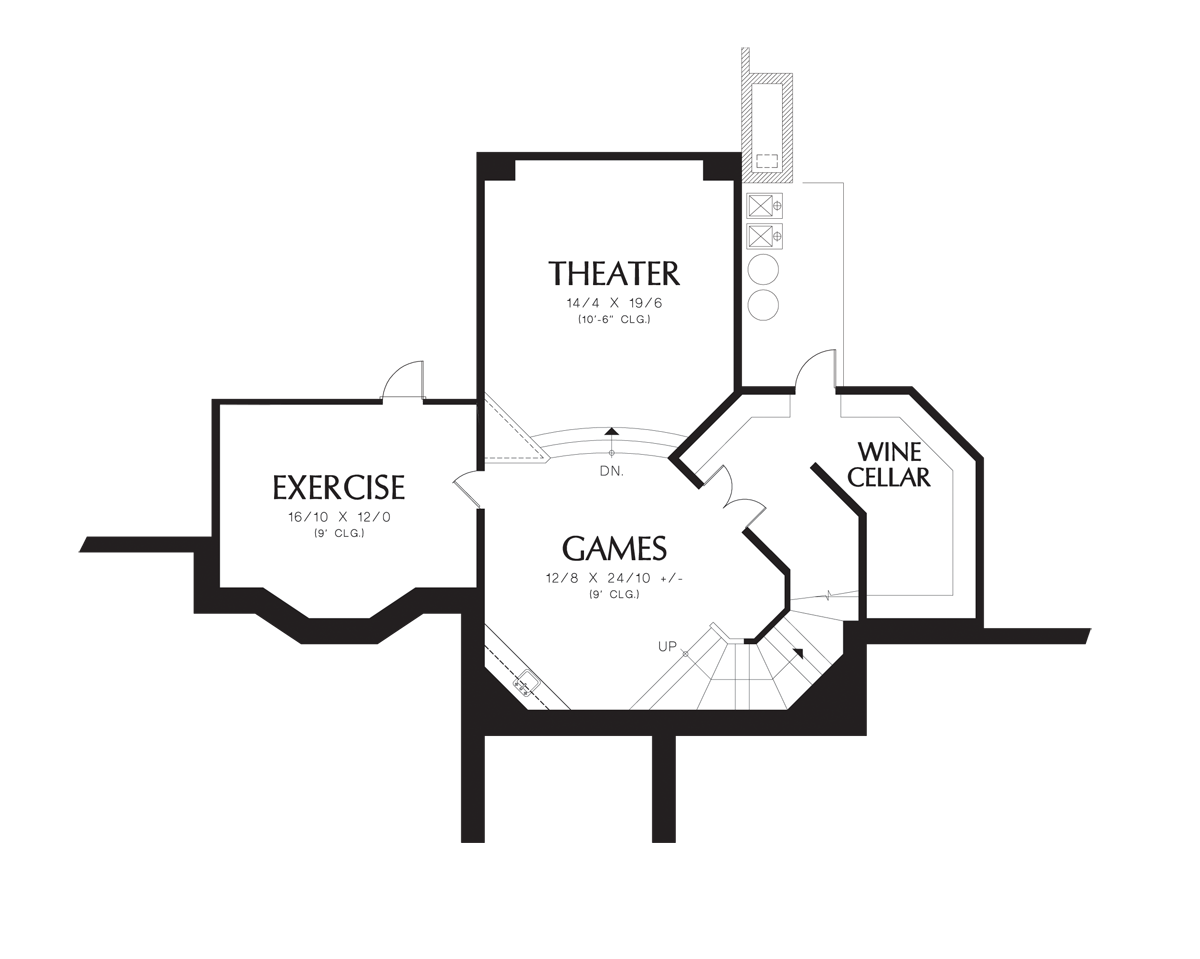 Lower Floor Plan image for Mascord Valencia-Casa Designio de la Cielos-Lower Floor Plan