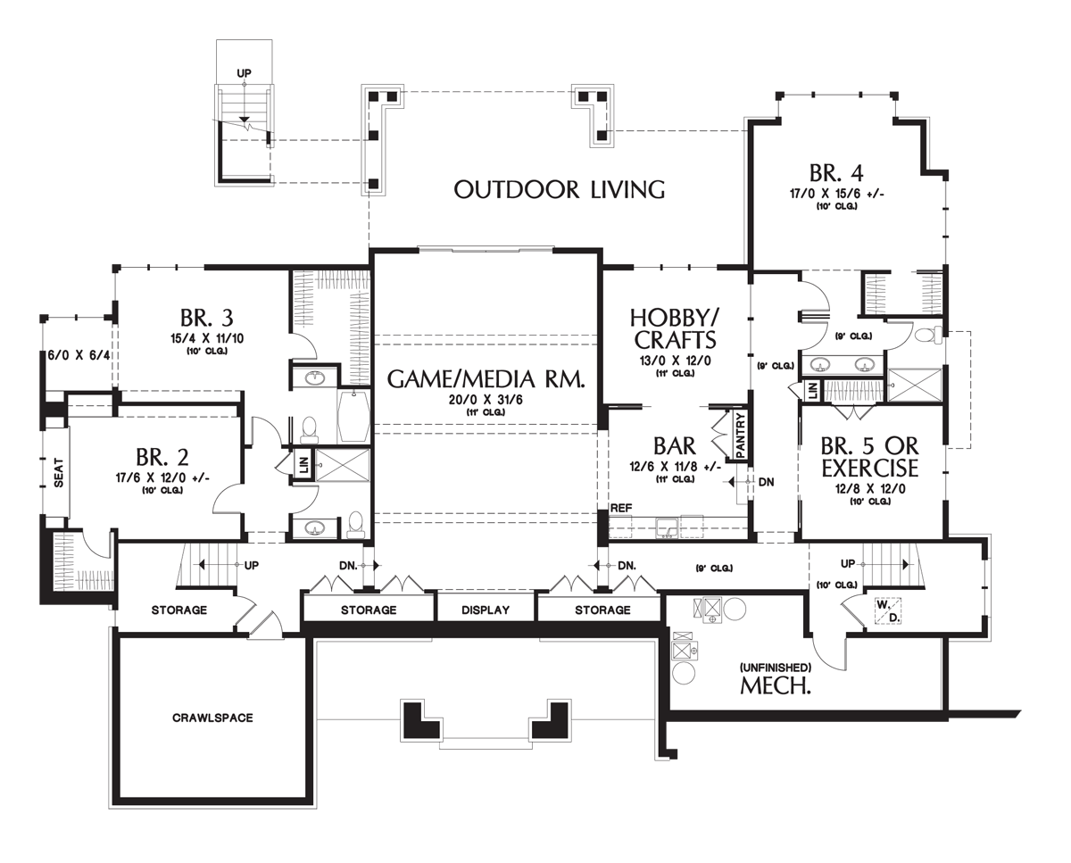 Lower Floor Plan image for Mascord Wickham-Practicality Plus Luxury Equals Perfection-Lower Floor Plan