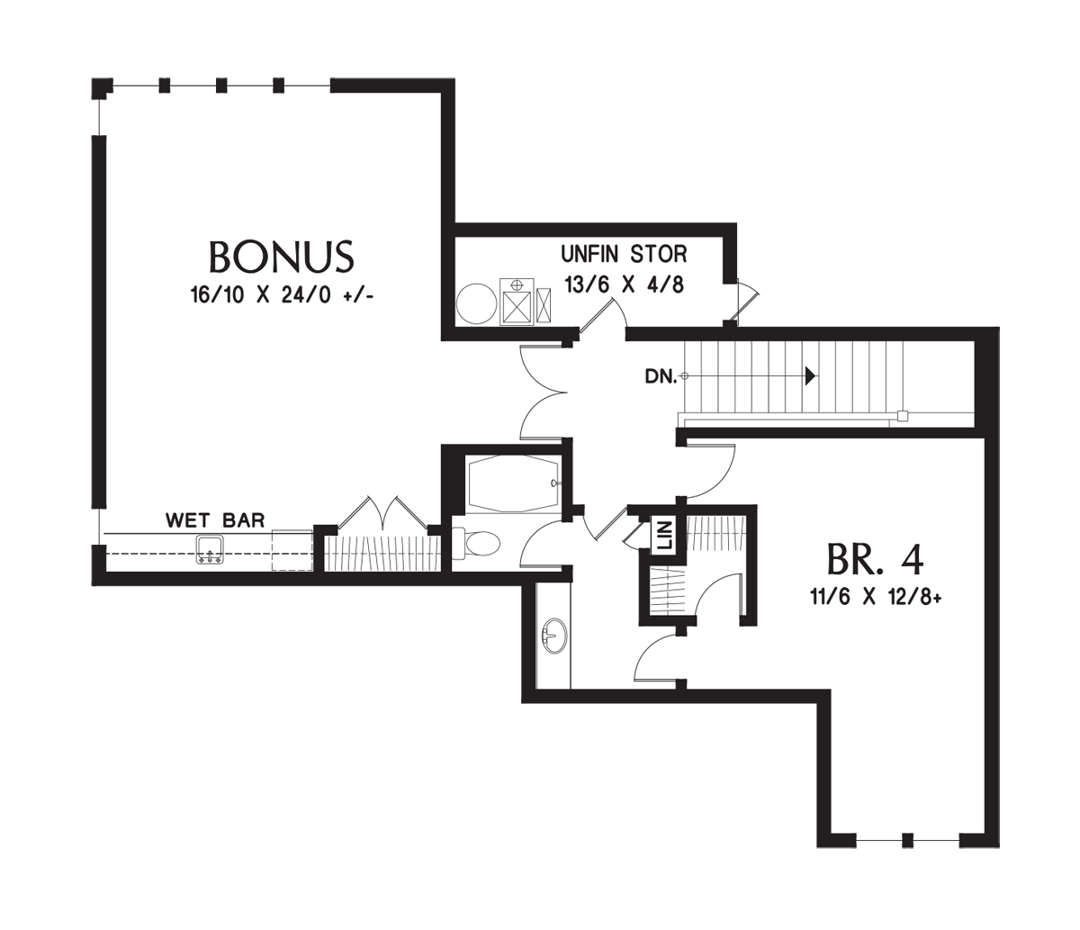 Upper Floor Plan image for Mascord Millersburg-Luxurious Mountain Ranch Home-Upper Floor Plan