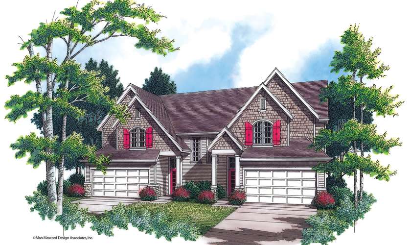 Mascord House Plan 4005D: The Meadowbrook
