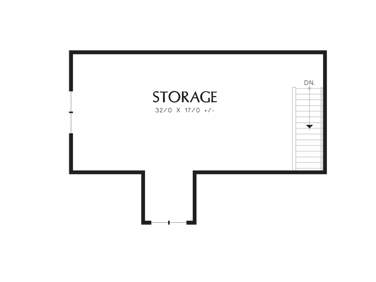Upper Floor Plan image for Mascord Danica-Great for Your RV, Boat, Cars and Lots of Storage Space-Upper Floor Plan