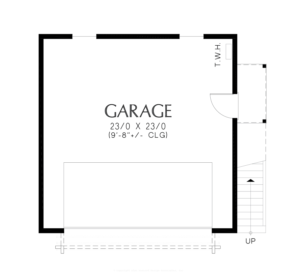 Main Floor Plan image for Mascord Aintree-Spacious Double Garage with Generous Living Above-Main Floor Plan