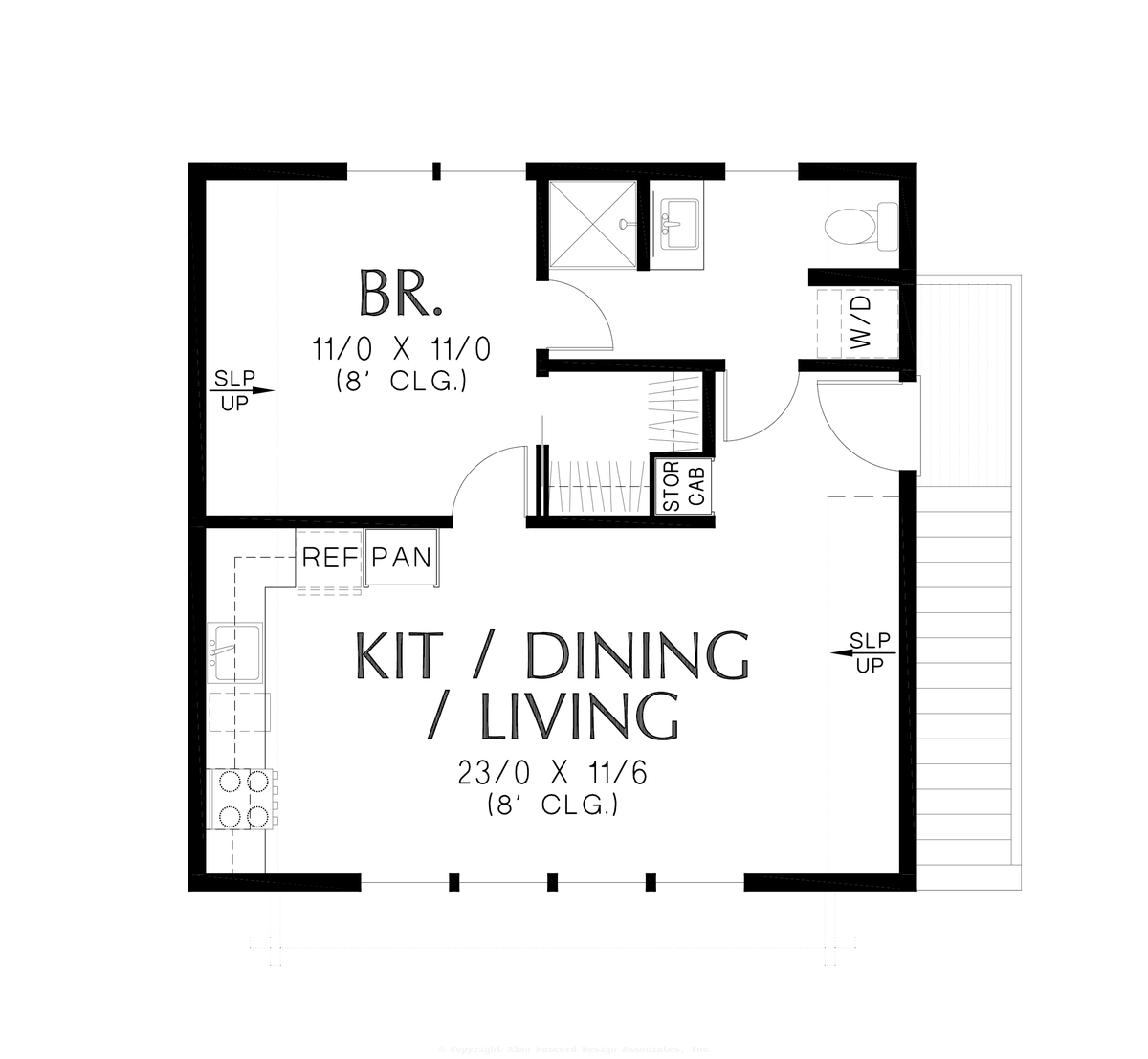 Upper Floor Plan image for Mascord Aintree-Spacious Double Garage with Generous Living Above-Upper Floor Plan