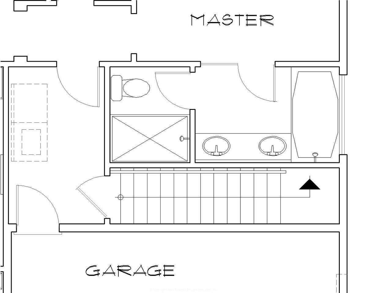Basement Stair Location for Mascord House Plan B1146A