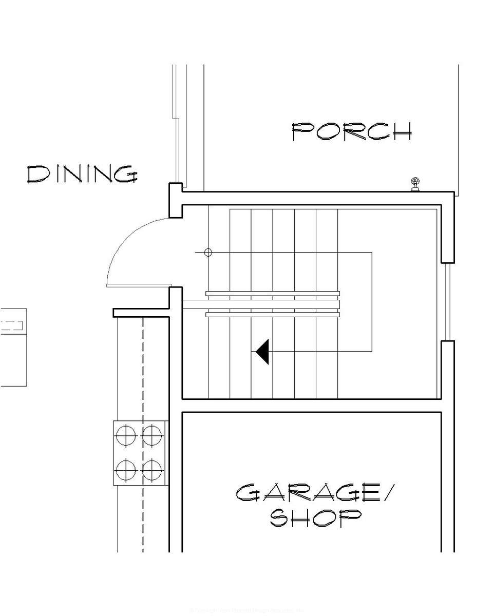 Basement Stair Location for Mascord House Plan B1149C - The Avondale