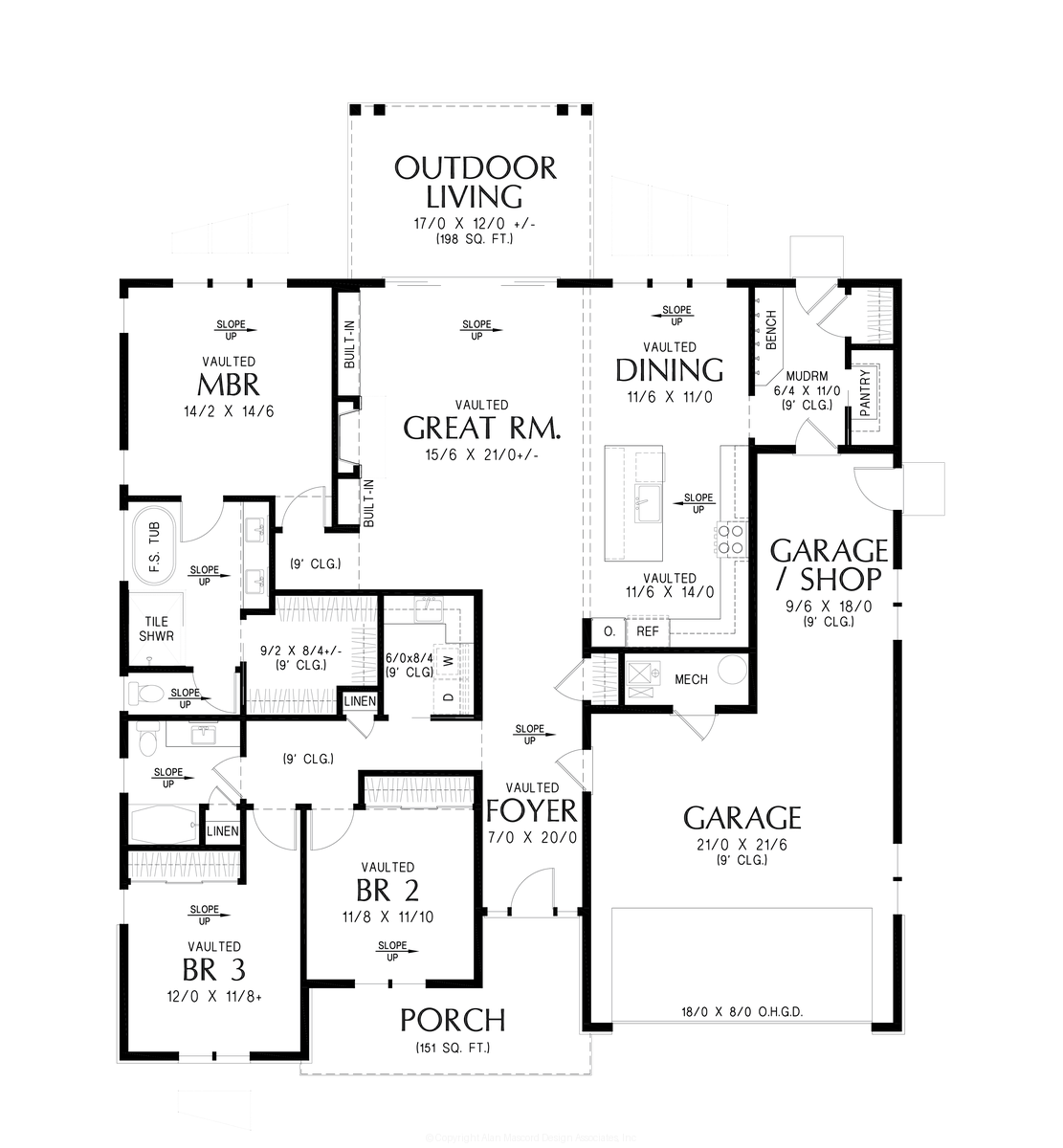 Detail Photo image for Mascord Sierra Grove-Sleek Contemporary Ranch with Outdoor Living-Detail Photo