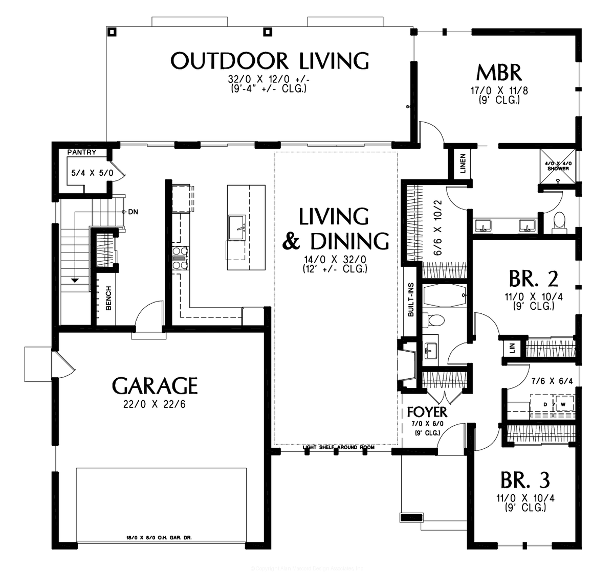 Main Floor Plan image for Mascord --Main Floor Plan