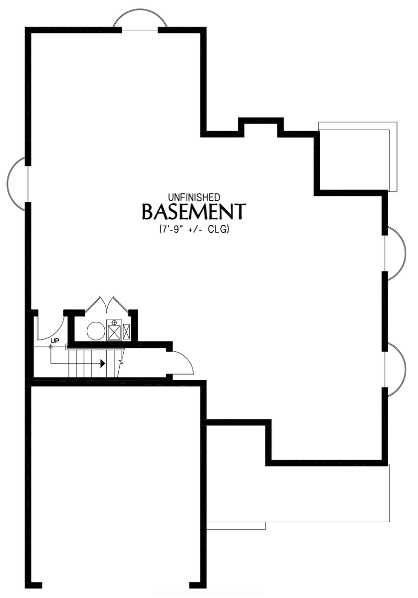 Lower Floor Plan for Mascord House Plan B1187BA