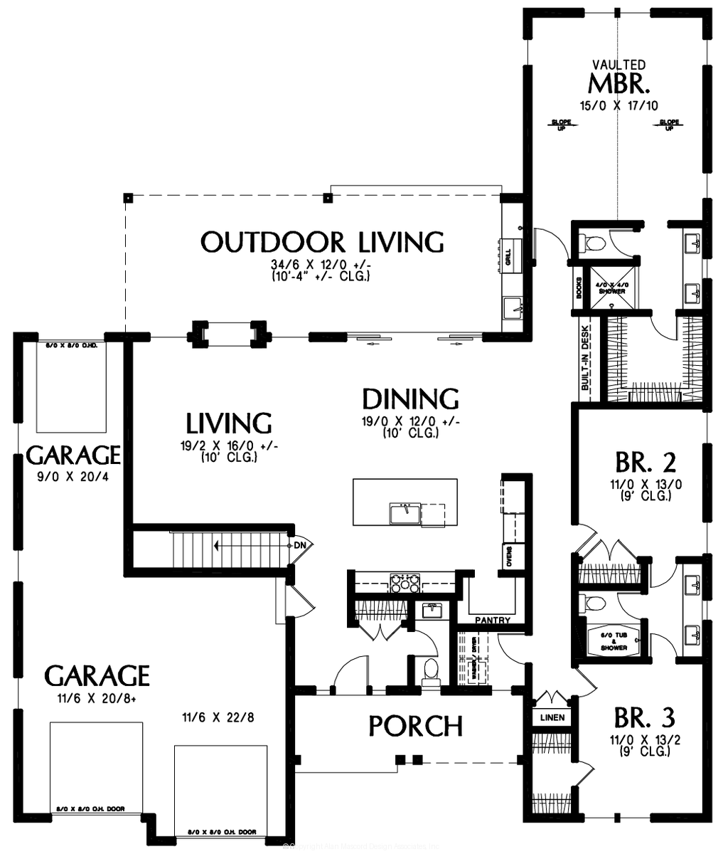 Main Floor Plan image for Mascord --Main Floor Plan