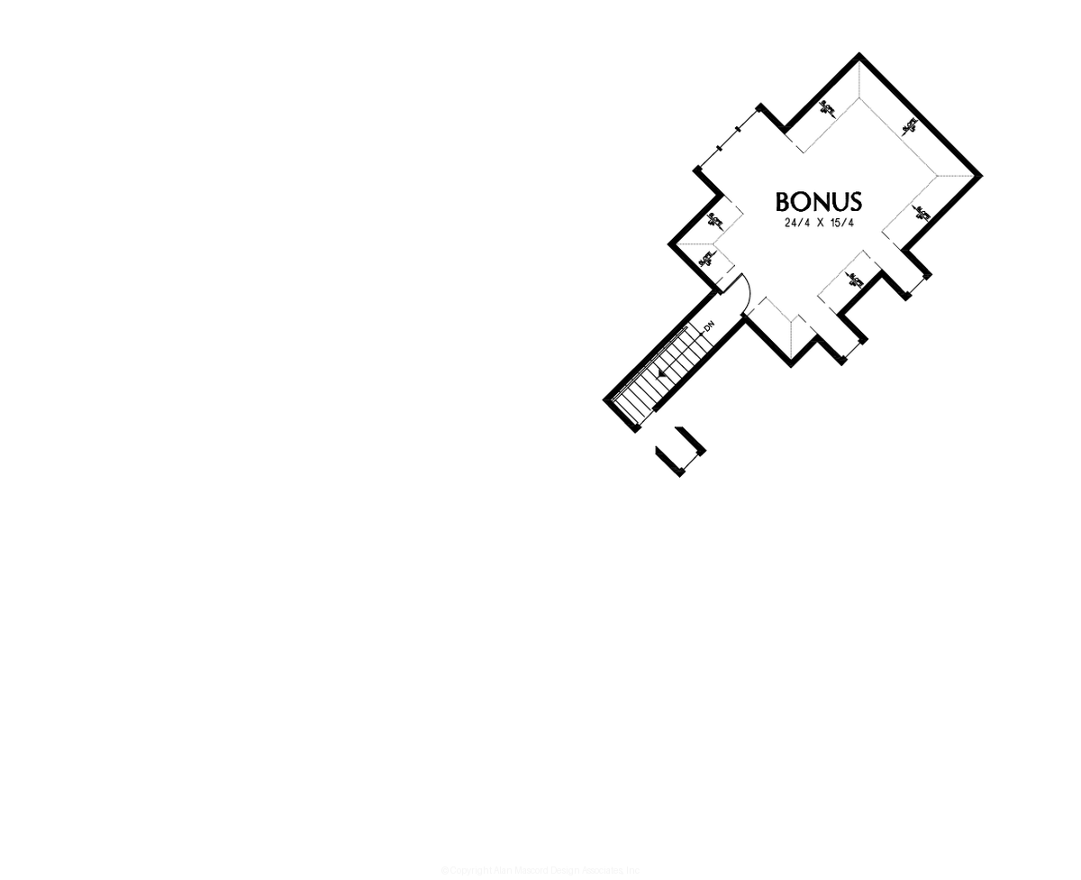 Upper Floor Plan image for Mascord --Upper Floor Plan