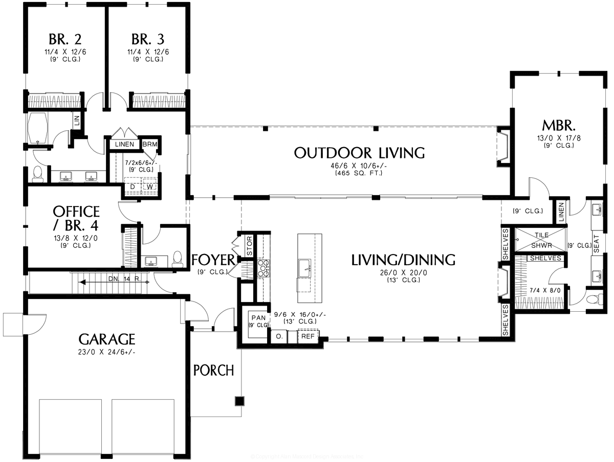 Main Floor Plan image for Mascord --Main Floor Plan