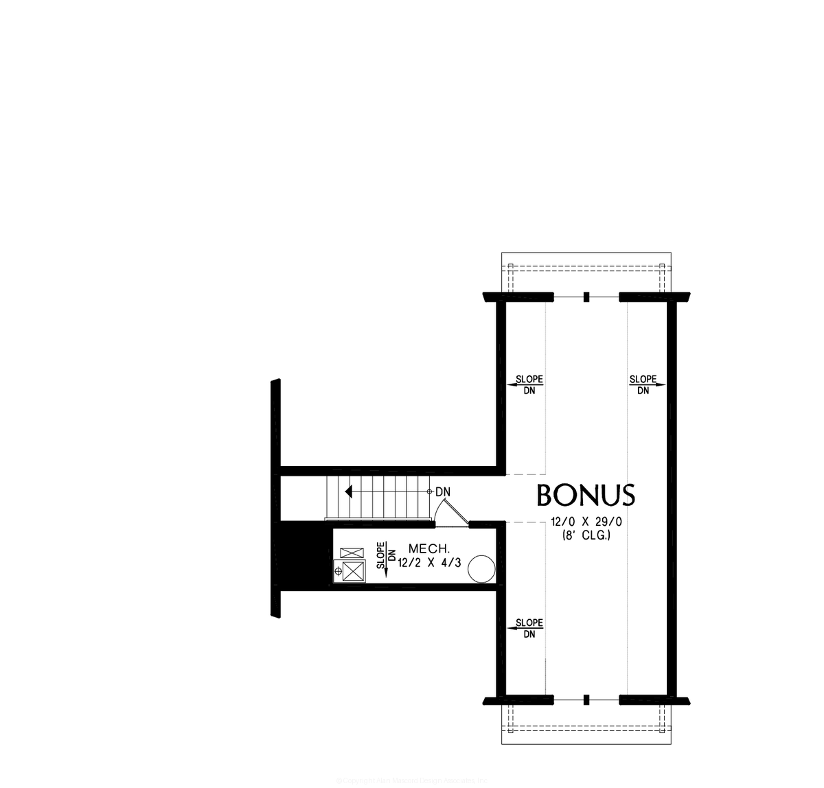 Upper Floor Plan image for Mascord --Upper Floor Plan