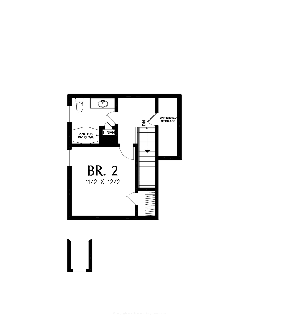 Upper Floor Plan image for Mascord --Upper Floor Plan