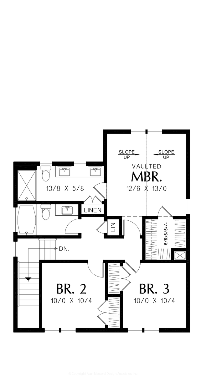 Upper Floor Plan image for Mascord --Upper Floor Plan