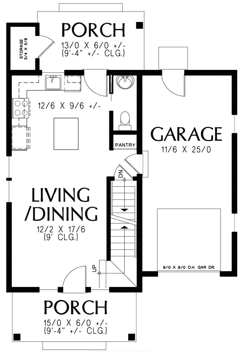 Main Floor Plan image for Mascord --Main Floor Plan