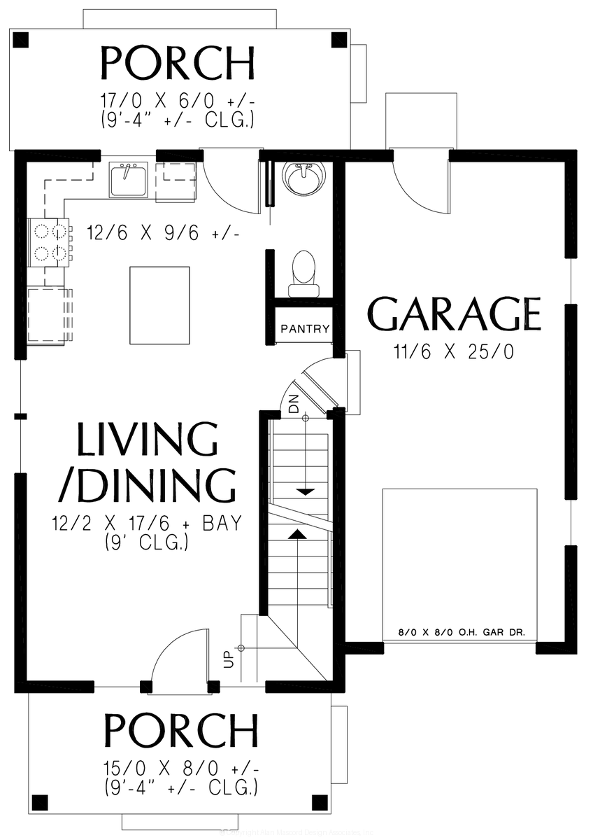 Main Floor Plan image for Mascord --Main Floor Plan