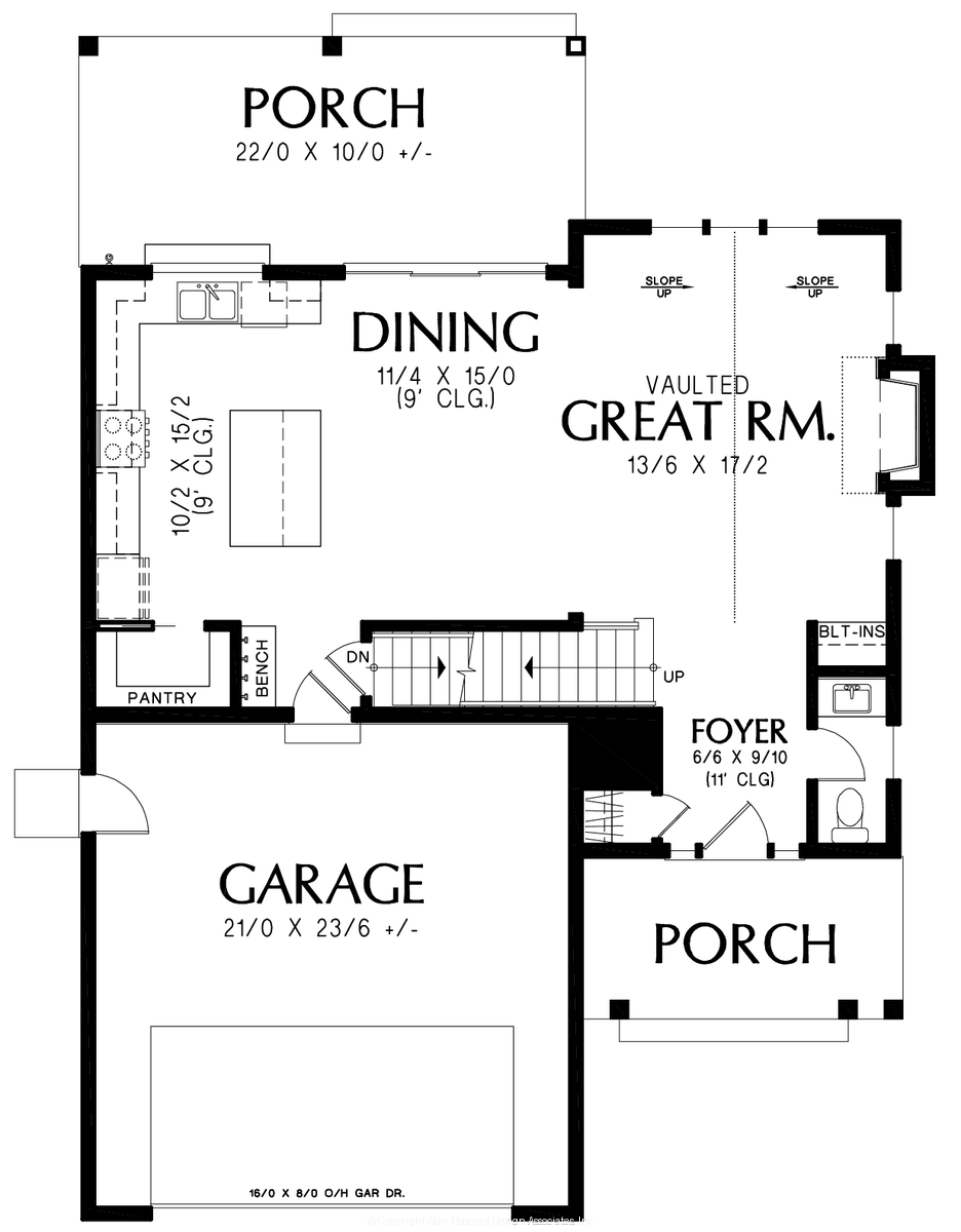 Main Floor Plan image for Mascord --Main Floor Plan