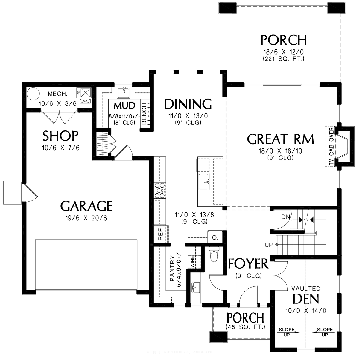 Main Floor Plan image for Mascord --Main Floor Plan